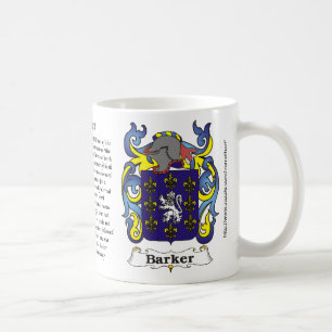 Barker Family Coat of Arm mug