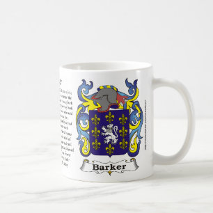 Barker Family Coat of Arms Mug