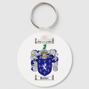 BARKER FAMILY CREST - BARKER COAT OF ARMS KEY RING