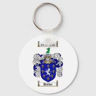 BARKER FAMILY CREST -  BARKER COAT OF ARMS KEY RING