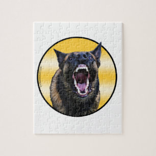 Barking Belgian Malinois "Maligator" Jigsaw Puzzle