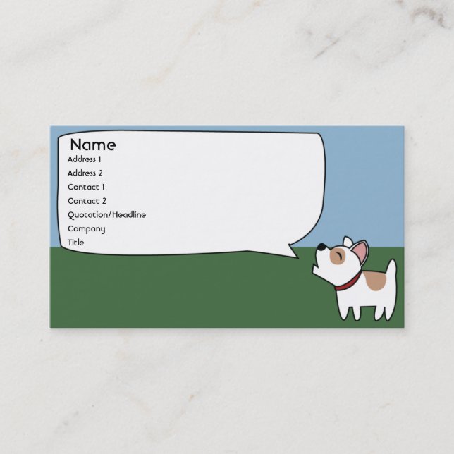 Barking Dog - Business Card (Front)