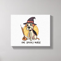 Barks and Bandages One Spooky Nurse Dog Design  