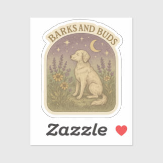 Barks and Buds sticker