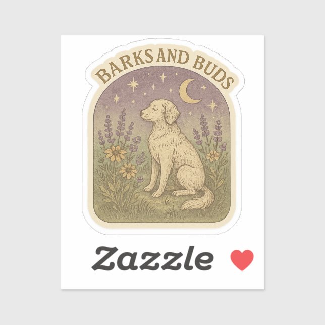 Barks and Buds sticker (Sheet)