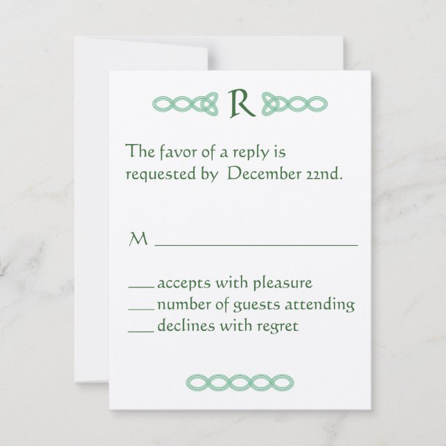 Barley and Celtic Green RSVP (Front)