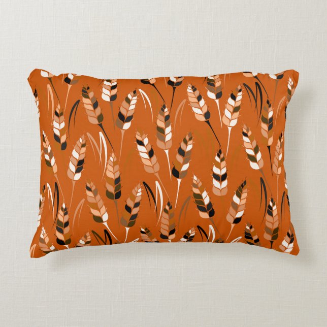 Barley Corn Organic Bread Background Decorative Cushion (Front)