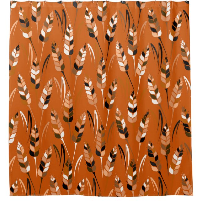 Barley Corn Organic Bread Background Shower Curtain (Front)