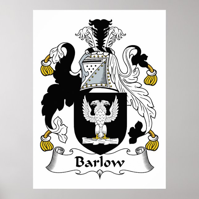 Barlow Family Crest Poster (Front)