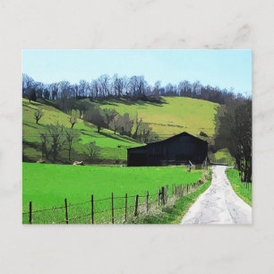 Barn at the end of the Driveway Postcard