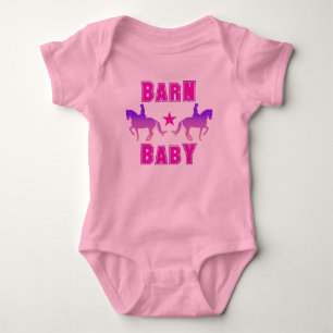 Barn Baby Girl Dressage Bodysuit