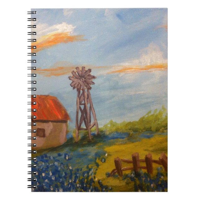 Barn & Bluebonnets Notebook (Front)