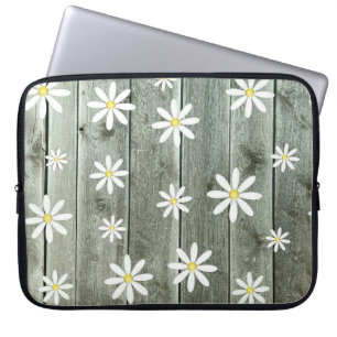 Barn board Daisy Laptop Sleeve