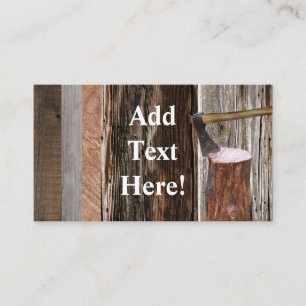 Barn Board Rustic Wood Business Card