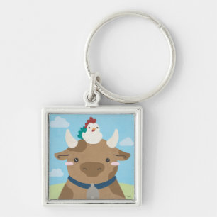 Barn Buddies - Cow & Chick Key Ring