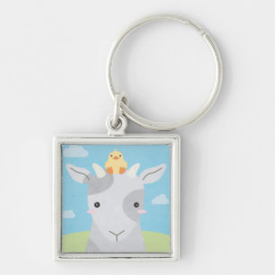 Barn Buddies - Goat & Chick Key Ring