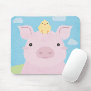 Barn Buddies - Piglet & Chick Mouse Mat