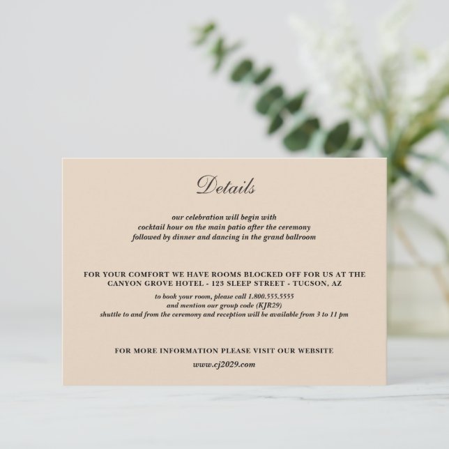 Barn Couple Wedding Enclosure Card (Standing Front)