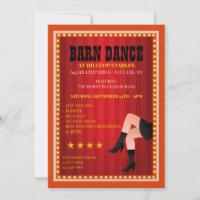 Barn Dance Invitations