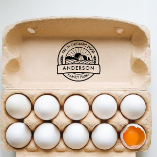 Barn Family Farm Farmer Round Decorative Self-inking Stamp