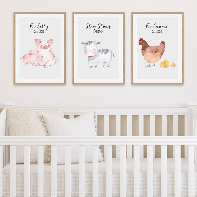 Barn Farm Nursery Animals Personalised Text Name (Creator Uploaded)