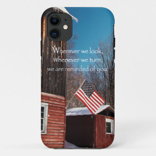 Barn Flag Patriotic Reminders All Around iPhone 11 Case