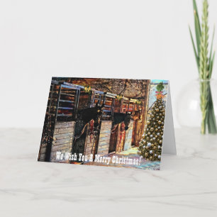 Barn Horse Christmas Holiday Card