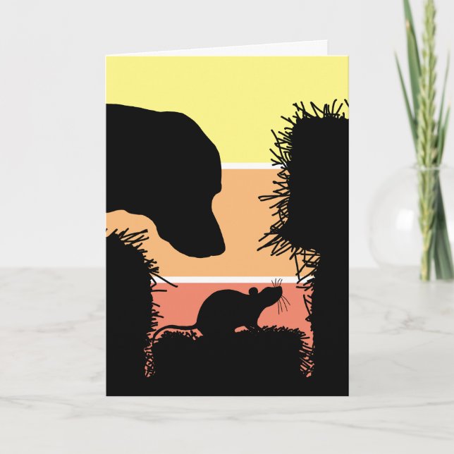 Barn Hunt Greeting Card for Scent Work Sport Dogs (Front)