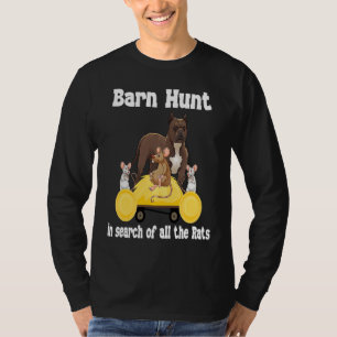 Barn Hunt in search of rats with Staff Bull terri T-Shirt
