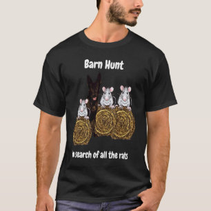 Barn Hunt in search rats with sable German Shephe T-Shirt