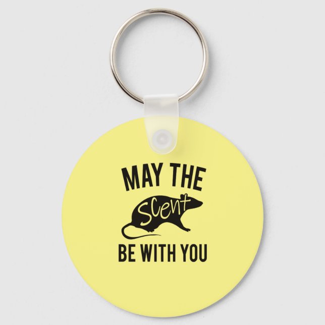 Barn Hunt Rat Scent Keychain (Front)