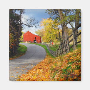 Barn in Fall Magnet