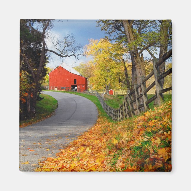 Barn in Fall Magnet (Front)