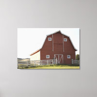 Barn in rural landscape