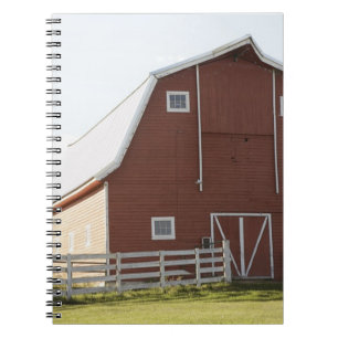 Barn in rural landscape notebook