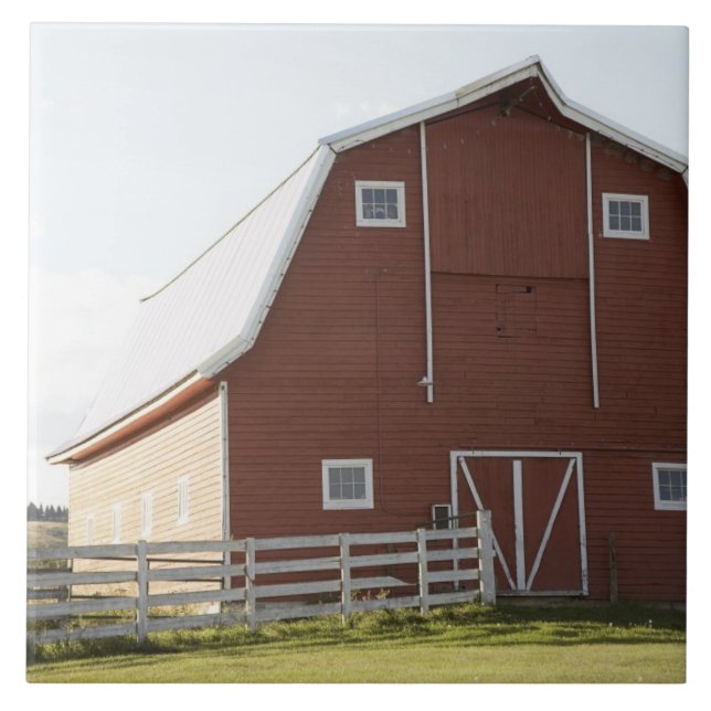 Barn in rural landscape tile (Front)