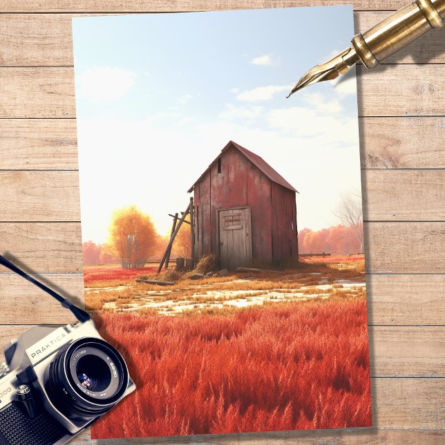 Barn In Winter 2 Decoupage Paper (Creator Uploaded)