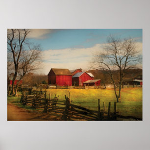 Barn - Just up the path Poster