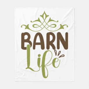 Barn Life Fleece Blanket