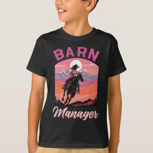 Barn Manager I Equestrian Pony Horse Fan T-Shirt