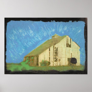 Barn Mixed Media Poster