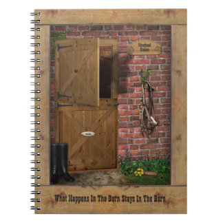 Barn Notebook with customisable text