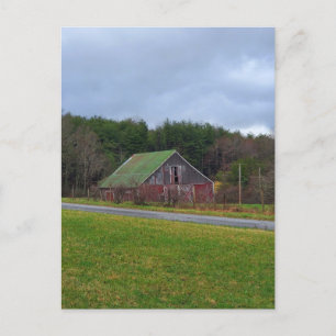 Barn on a Cloudy Day Postcard