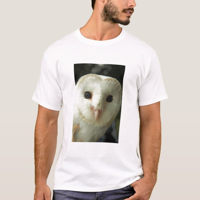 Barn Owl Adult Tee Shirt (Front)
