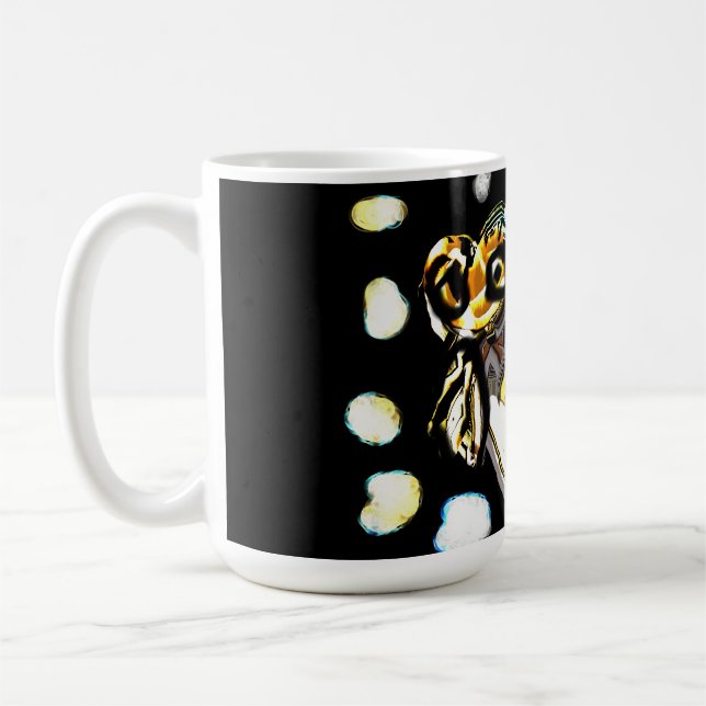 Barn owl  art  coffee mug (Left)