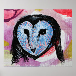 Barn Owl Art                                       Poster