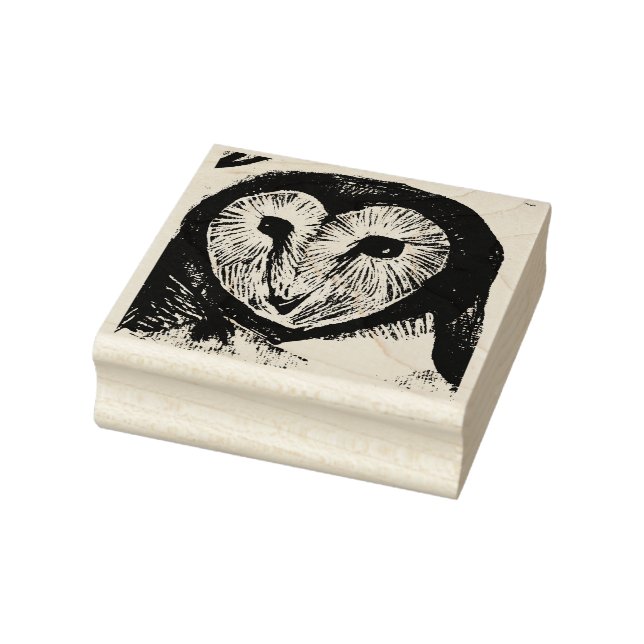 Barn Owl Art                                       Rubber Stamp (Stamp)