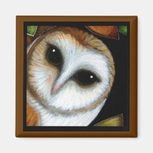BARN OWL AUTUMN Magnet