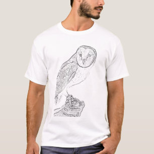 Barn Owl (black) T-Shirt