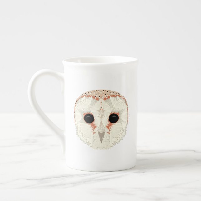 Barn Owl Bone China Mug (Left)